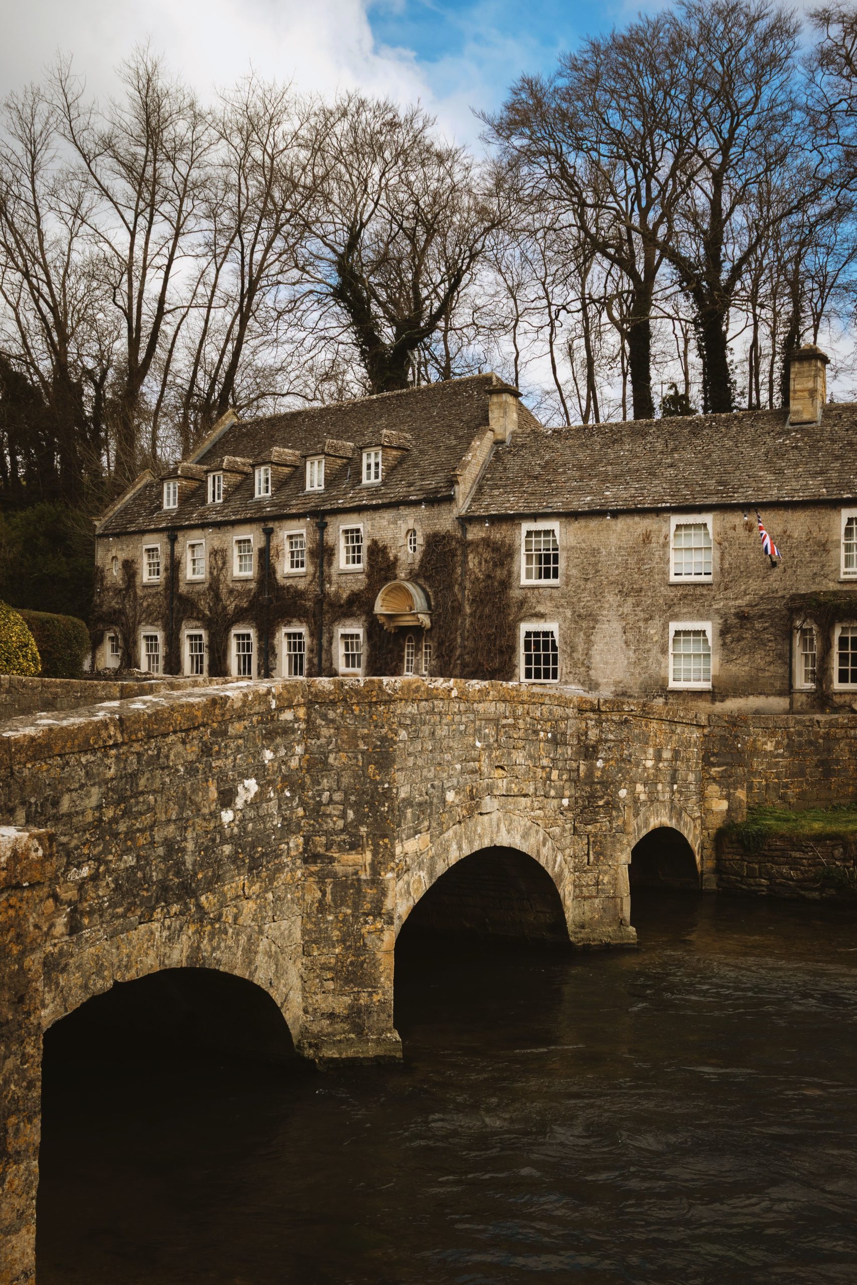 Bourton-on-the-Water stone bridges over the River Windrush
