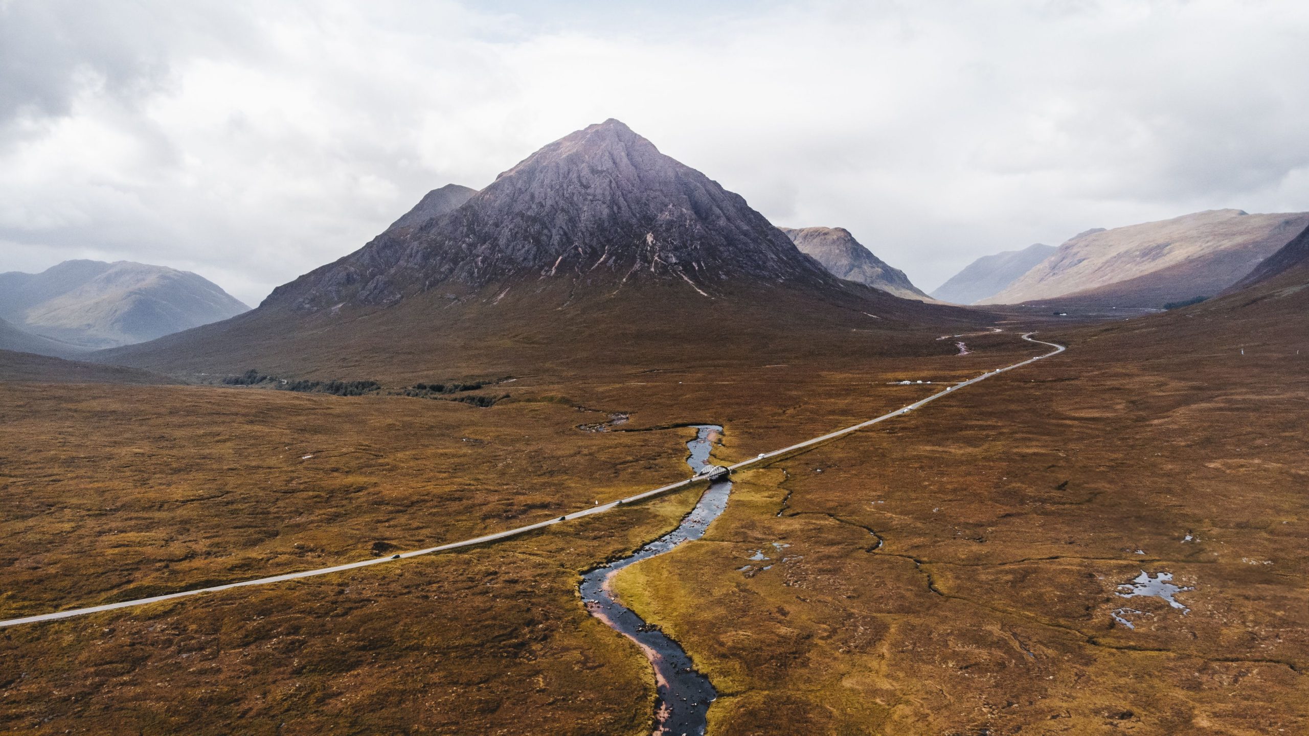 The single-track Glen Etive road, a Skyfall filming location
