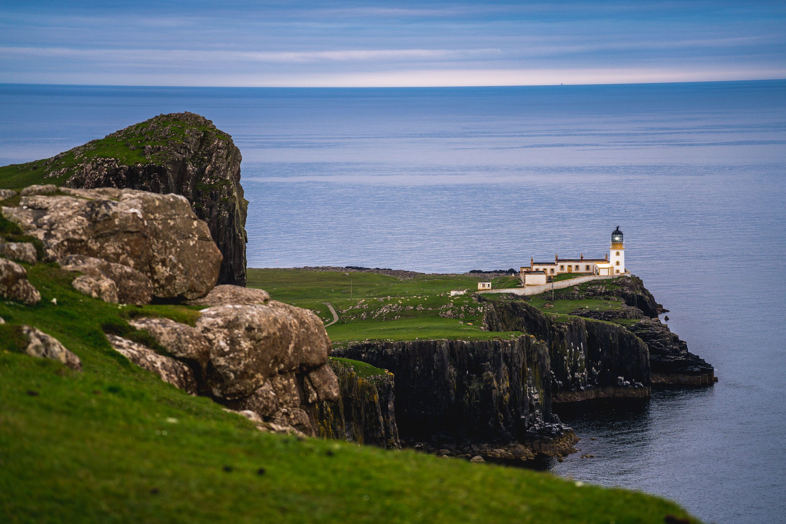 Neist Point Lighthouse on the west coast of Skye