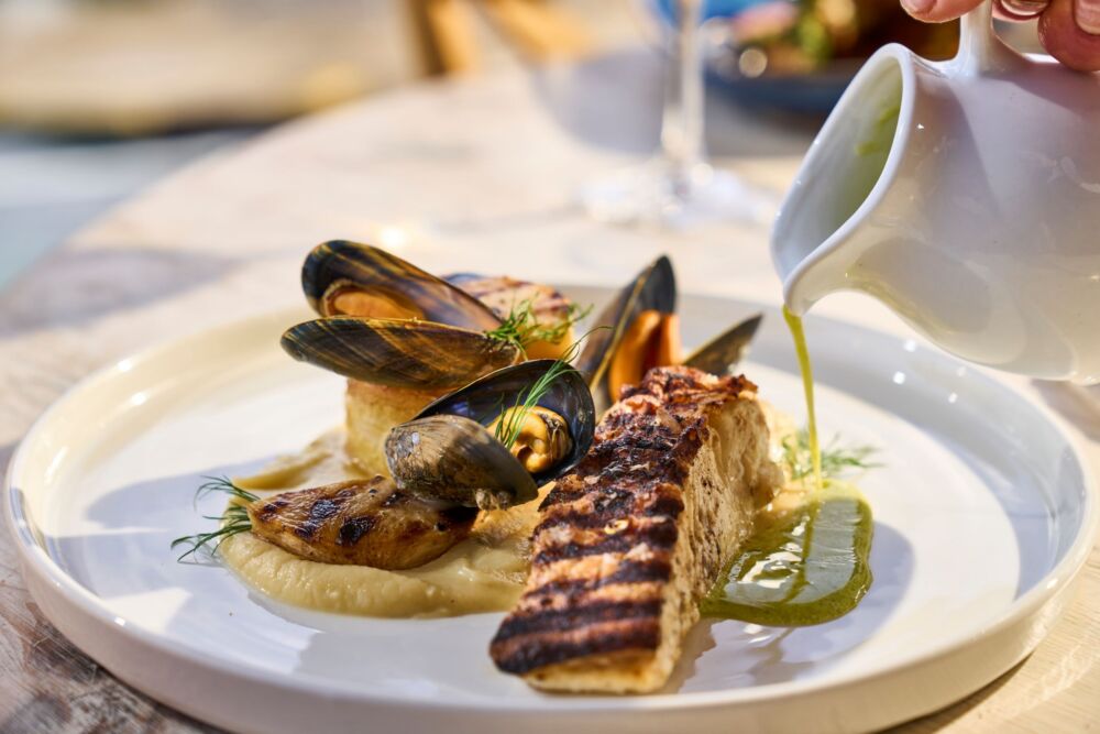 Fresh seafood at the Kylesku Hotel on Loch Glendhu