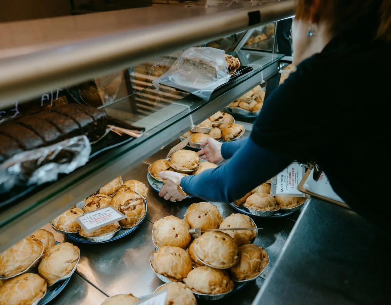 The famous pies at Lochinver Larder on the NC500