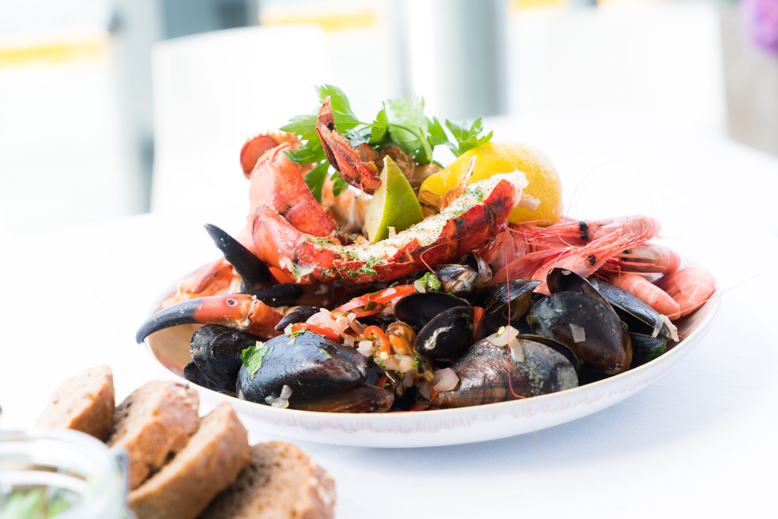 A Scottish seafood platter on the NC500 food guide route