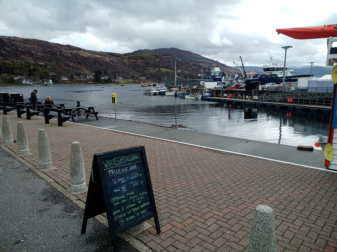 Ullapool harbour on the NC500 west coast