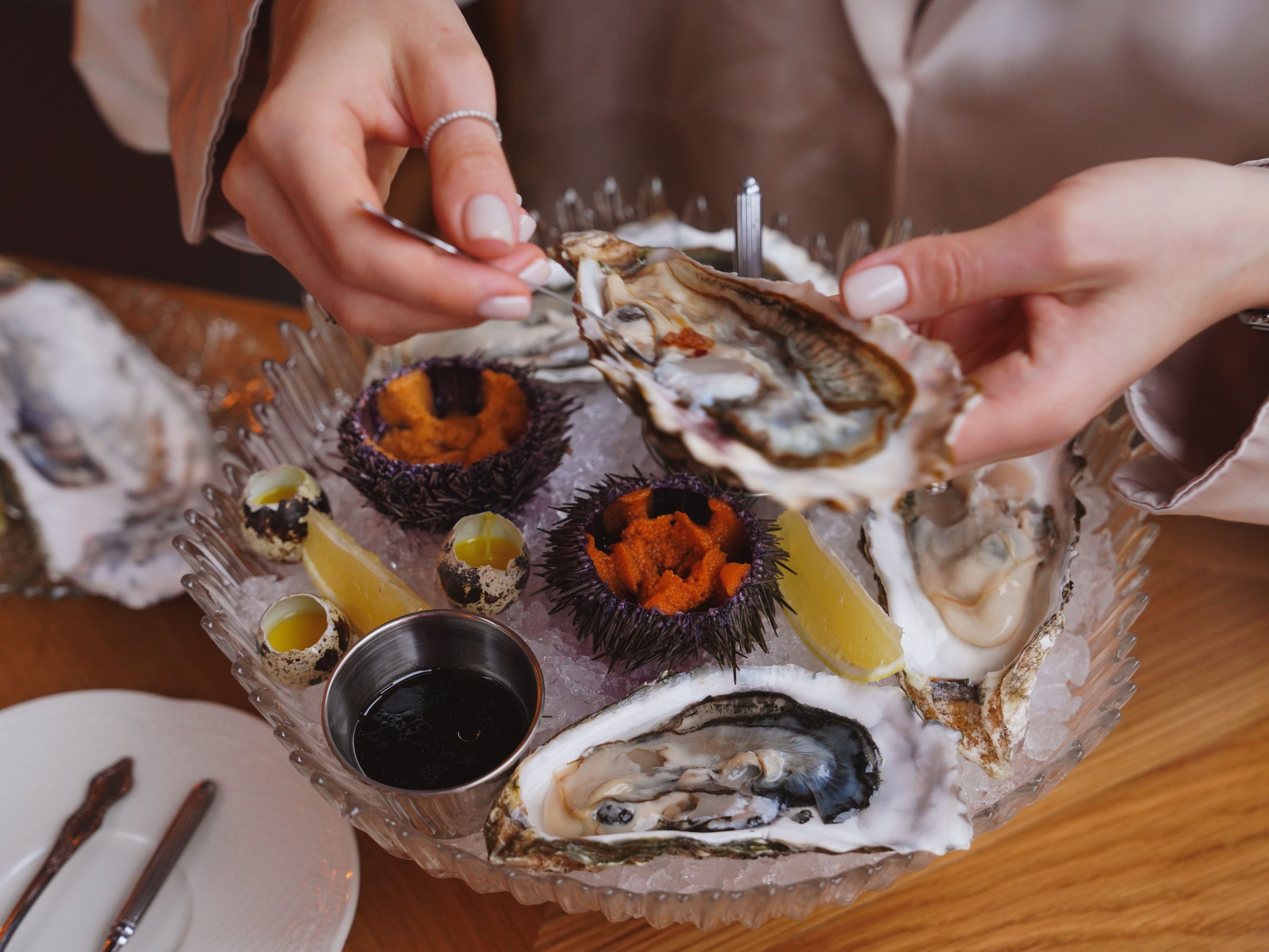 A seafood platter at Audierne, a taste of the Pointe du Raz scenic drive