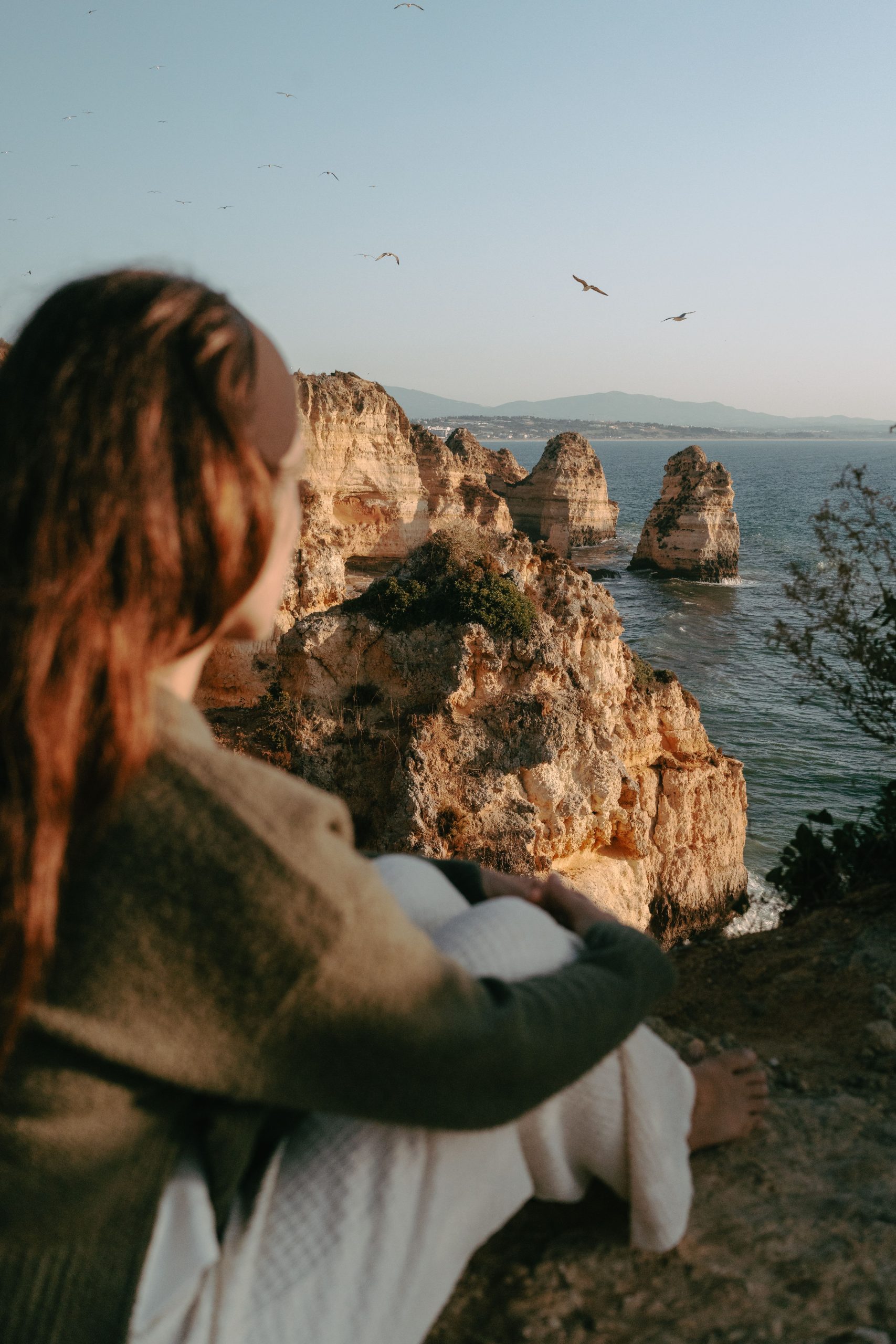Clifftop viewpoint over the Algarve coast, the reward at the end of an easy relaxed drive