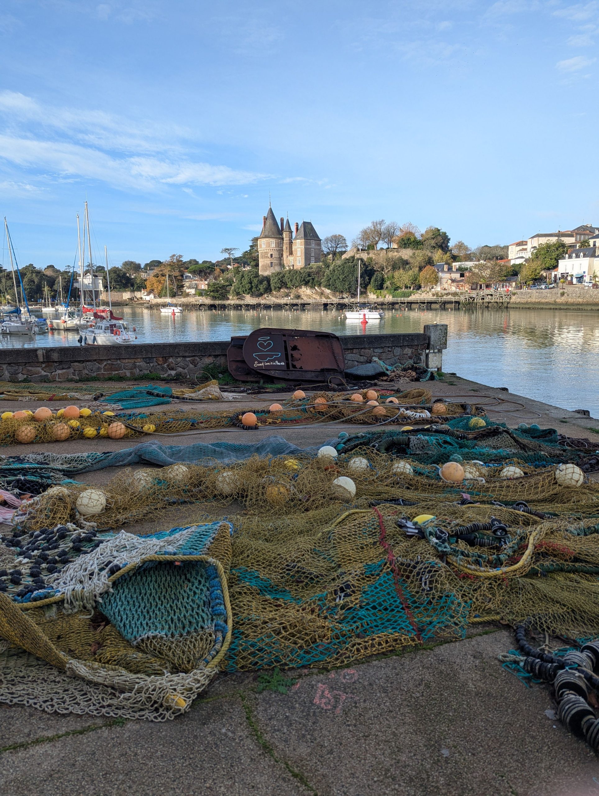 The old river port of Saint-Goustan at Auray on the Gulf of Morbihan scenic drive