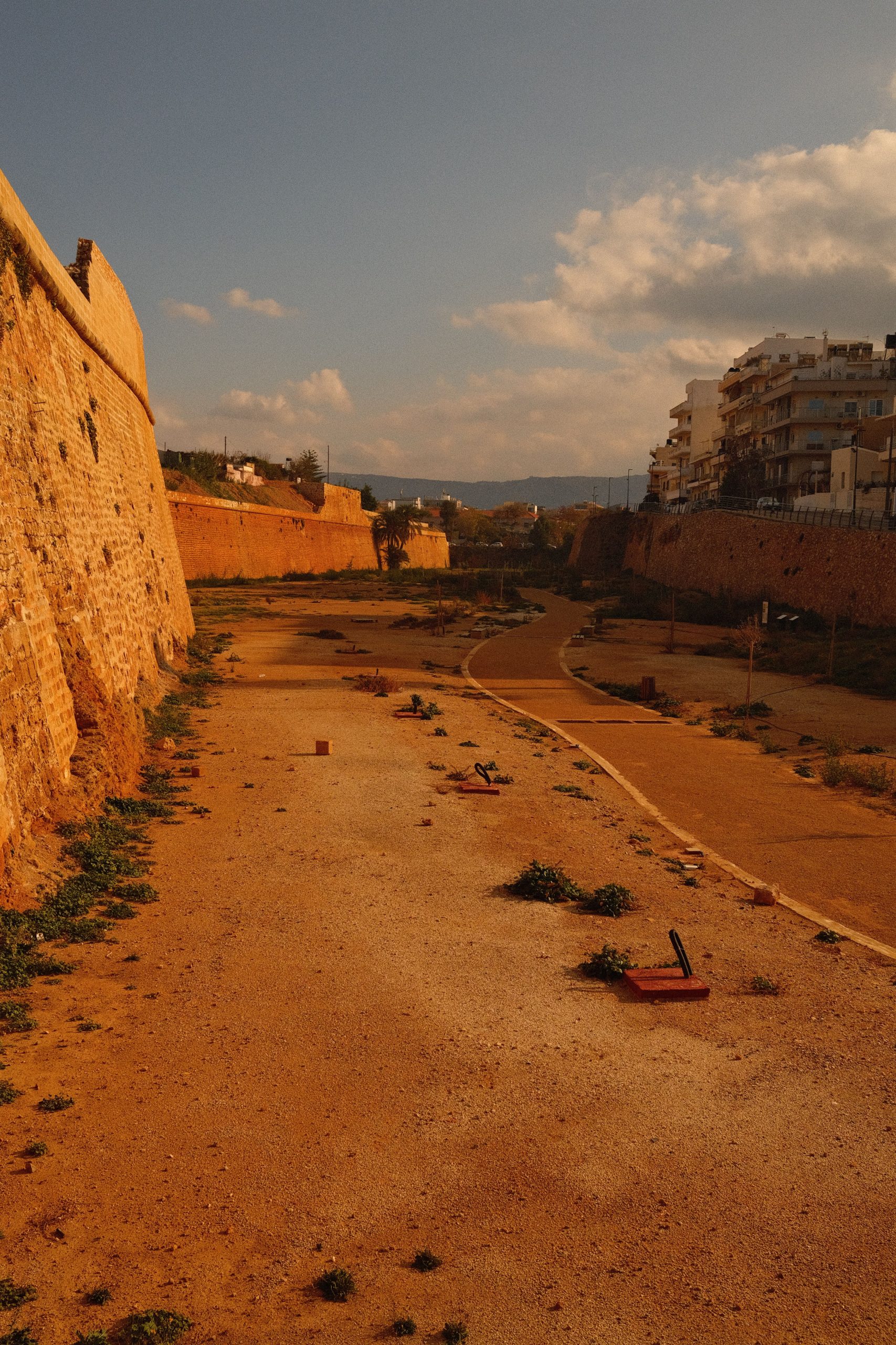 The Venetian old town and Fortezza of Rethymno at the end of the Rethymno scenic drive