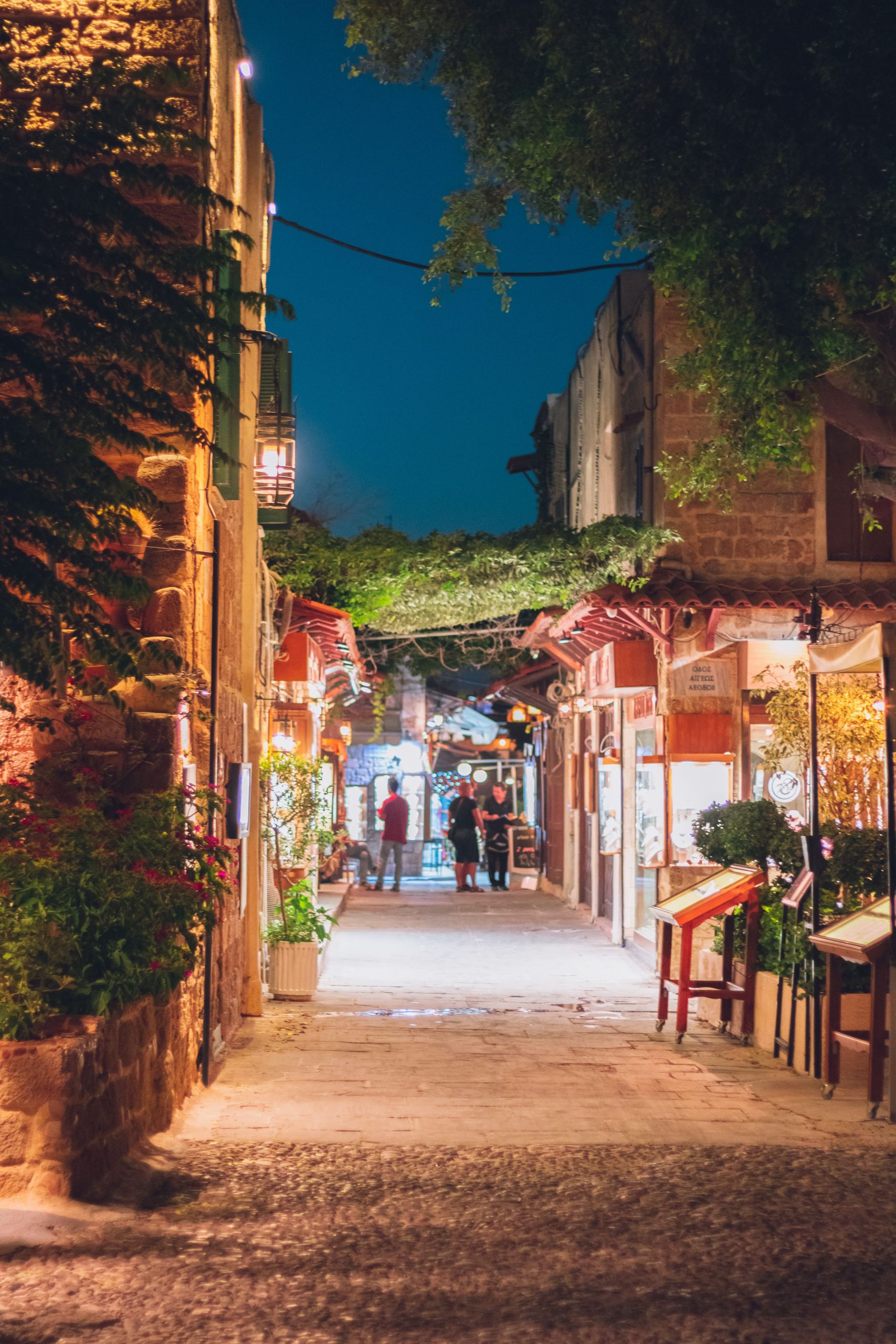 The medieval Old Town of Rhodes, the first stop on the Lindos and east coast scenic drive