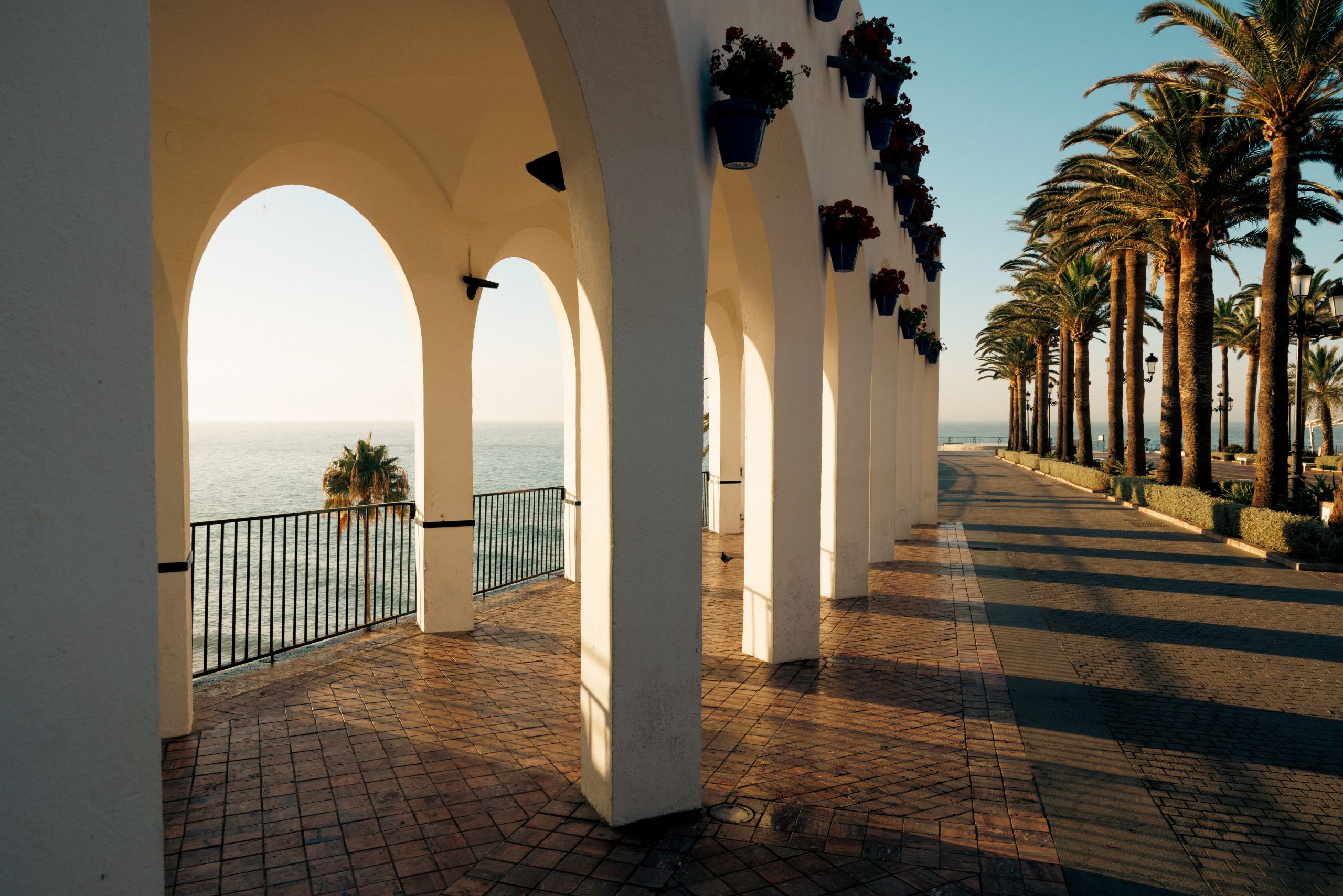 The Balcon de Europa in Nerja, an easy first drive from car hire at Malaga Airport