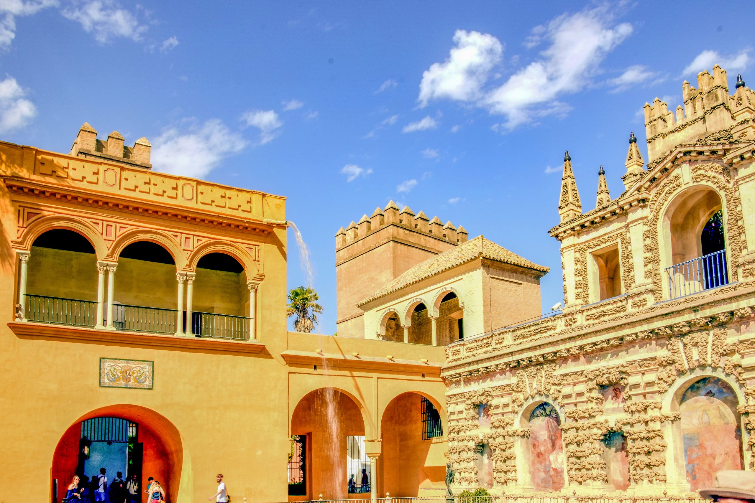 The Real Alcazar palace in Seville, a highlight of the autumn Andalusia road trip by hire car