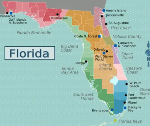 Map of Florida