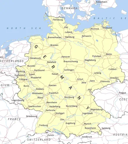Map of Germany