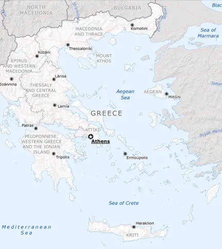 Map of Greece