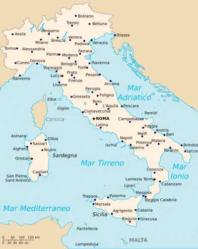 Map of Italy