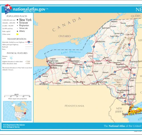 Map of New York