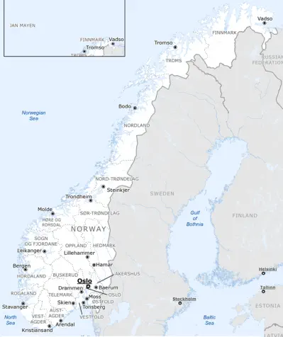 Map of Norway