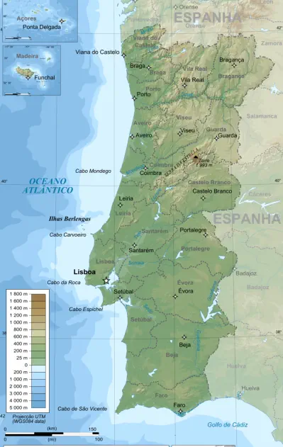 Map of Portugal