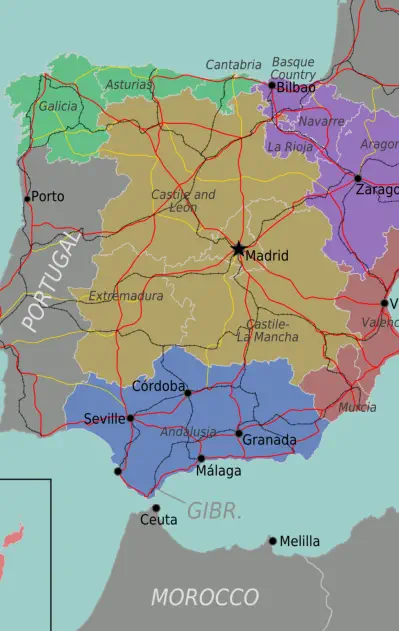 Map of Spain