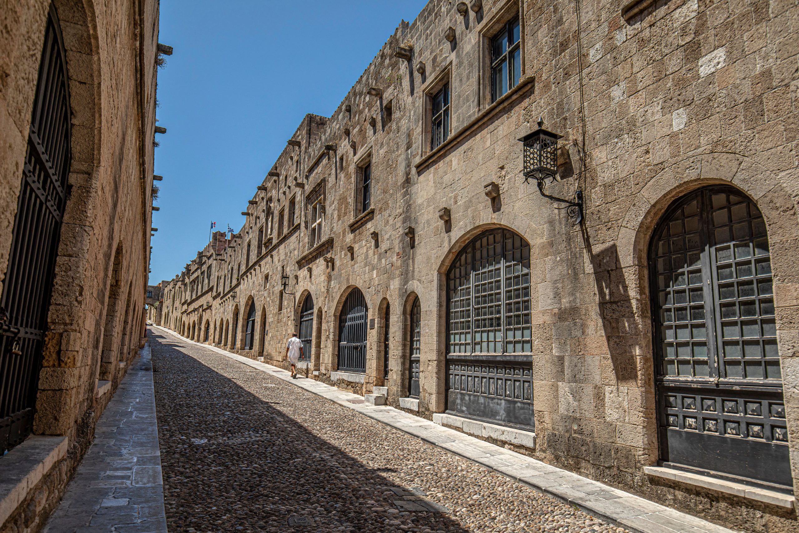 Car hire in Rhodes: the medieval Old Town and Mandraki harbour, the island's historic heart