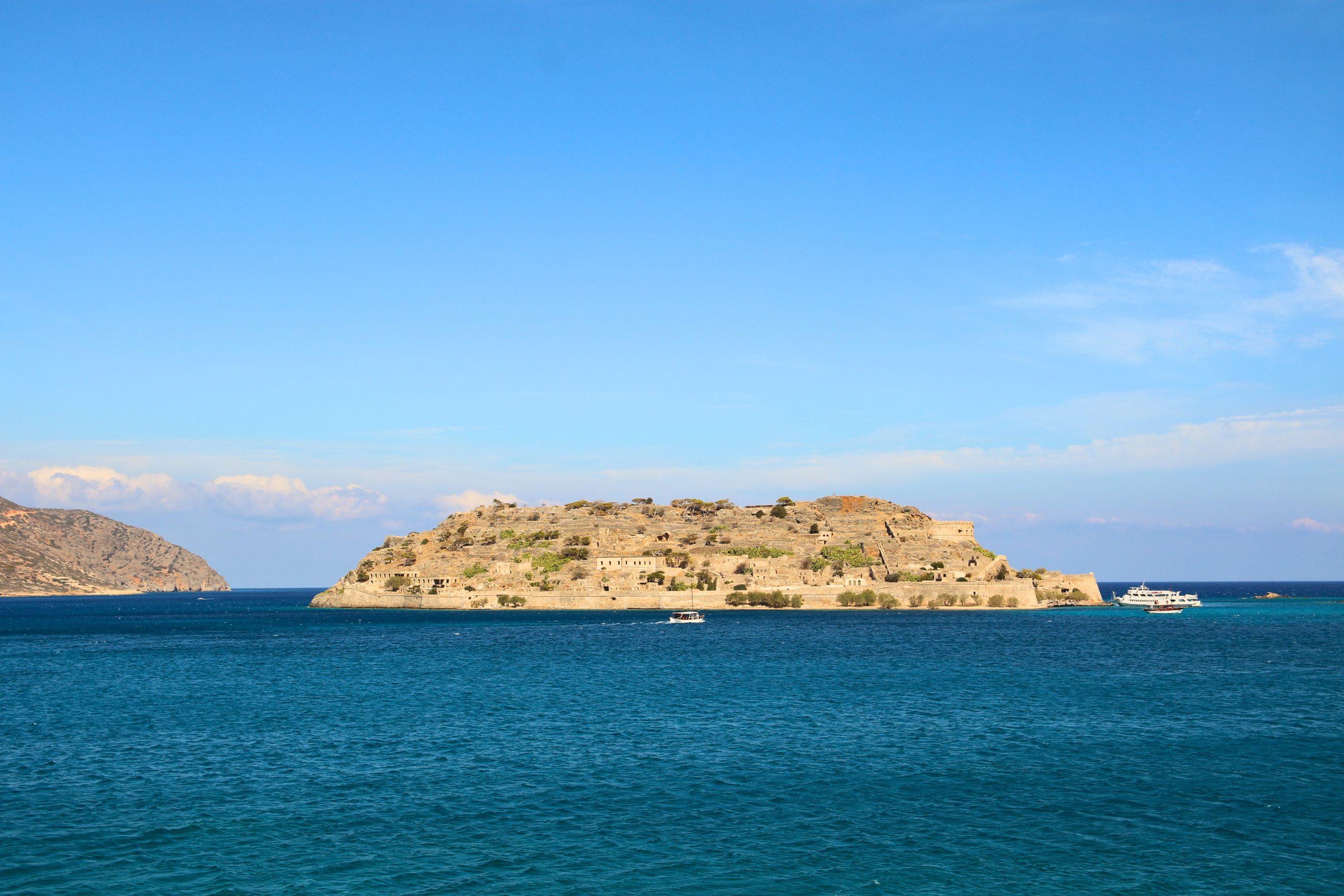 The Venetian island fortress of Spinalonga in eastern Crete, one of the unmissable sights on a car hire in Crete holiday